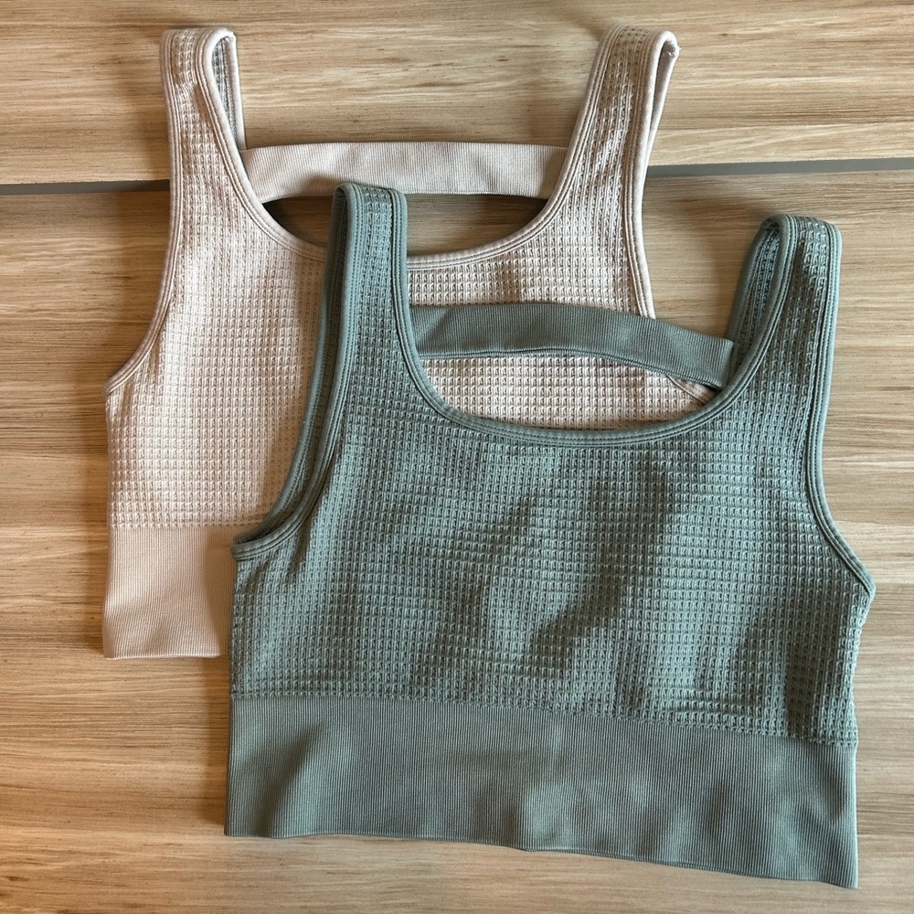 XL Yogalicious Waffle Seamless Melanie Bundle of 2 Bras